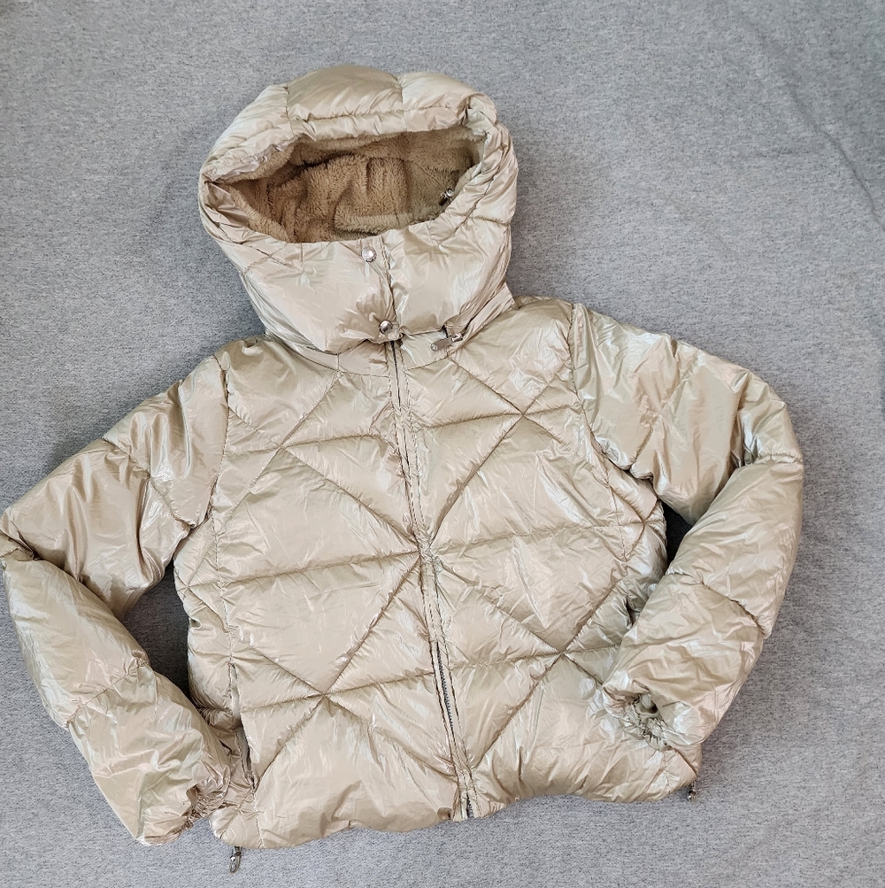 Sam Edelman Metallic Puffer Jacket